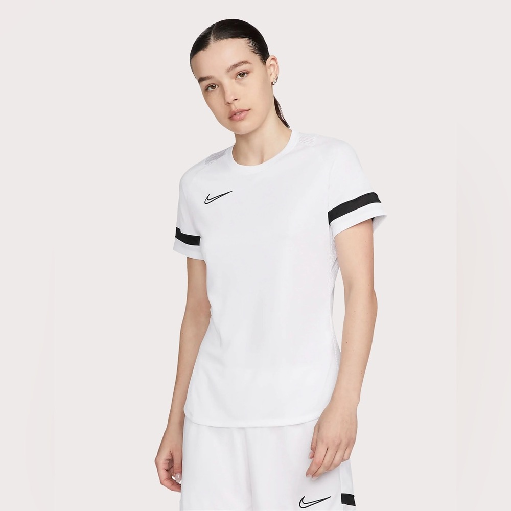 NEW Nike Womens Small Dri-FIT Academy Soccer Top - White (DV2864-100)